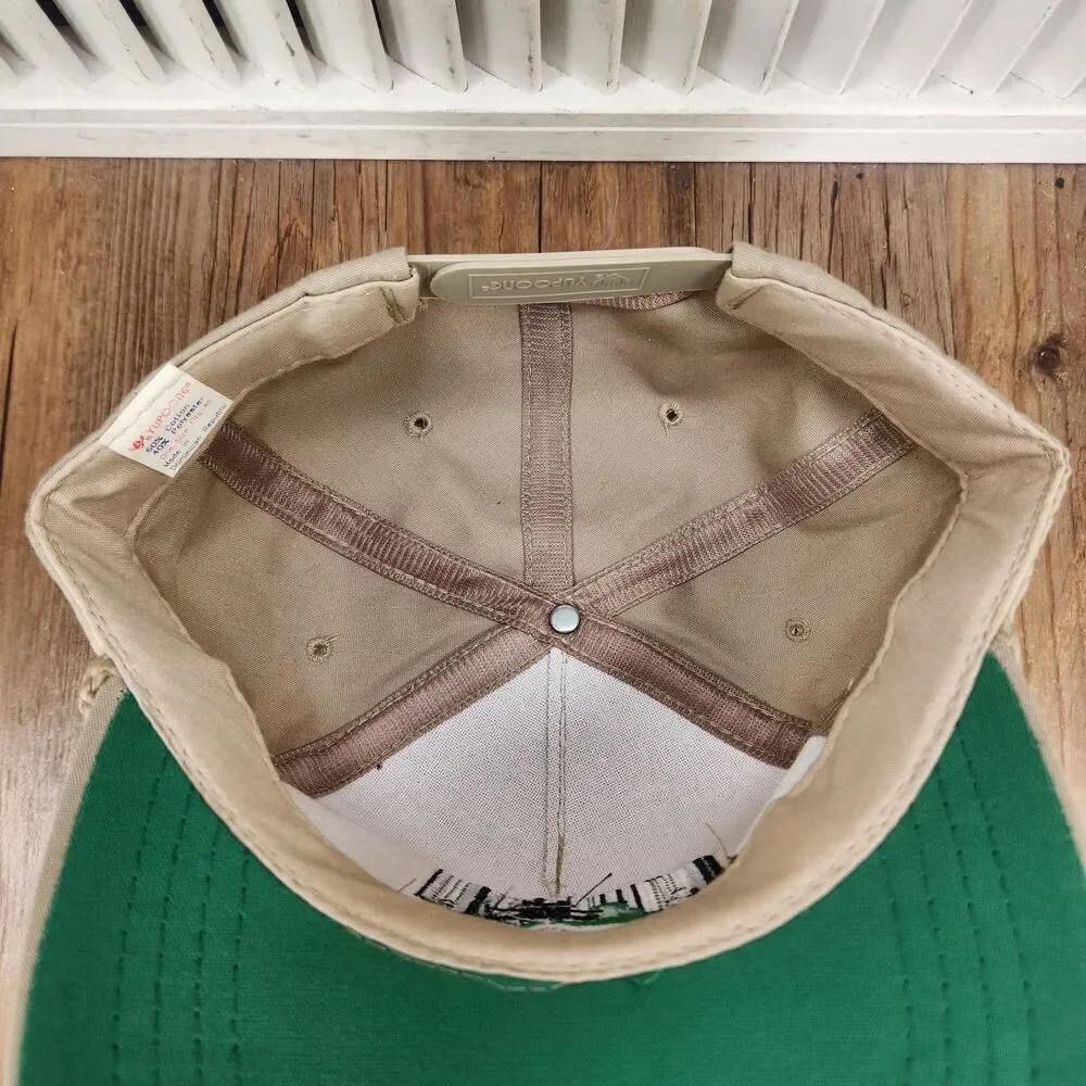 VTG Assumption Cooperative Grain Co. Snapback Hat Cap Tan Rope Farmer Grower